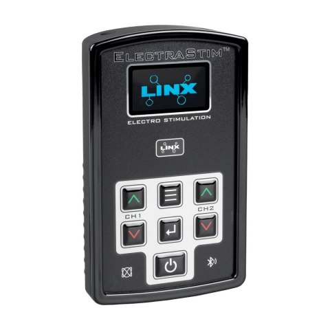 ElectraStim Linx - dwukanałowy stymulator prądowy, czarny, aplikacja