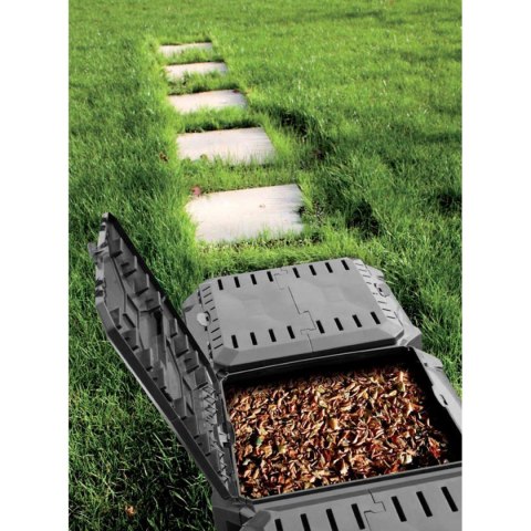 KOMPOSTOWNIK OGRODOWY EKOBAT SEGMENTOWY MODULE COMPOGREEN CZARNY 800L