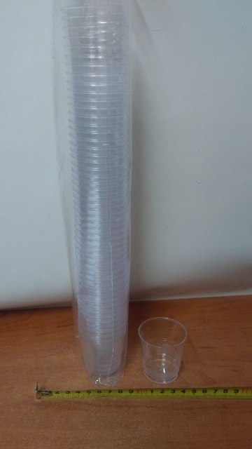 Kieliszki 50ml. plastikowe 50szt