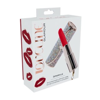 Loveline Sparkle Lipstick Vibrator Iridescent - Stylowy model z 4 nakładkami