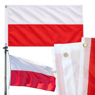 Flaga Polski polska narodowa duża zawieszana na maszt 155 x 90 mocny materiał 27812