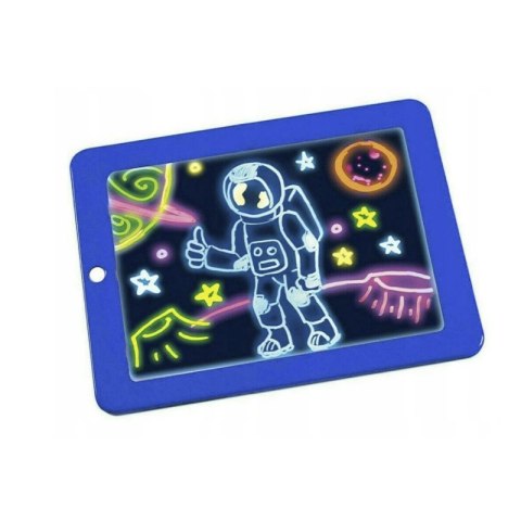 Magiczny tablet do rysowania 3D + pisaki - niebieski
