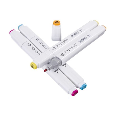 Markery alkoholowe TOUCHFIVE PRO dwustronne 80 szt.