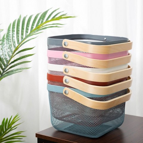 Metalowy koszyk na owoce styl skandynawski - czarny