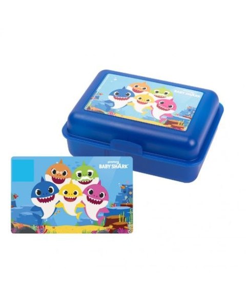 Pudełko śniadaniowe, Lunch Box Baby Shark,17,5 x 12,8 x 6,9 cm, PRODUKT LICENCJONOWANY, ORYGINALNY