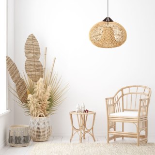 Dekoracyjna rattanowa lampa wisząca - 40 cm (naturalny kolor)