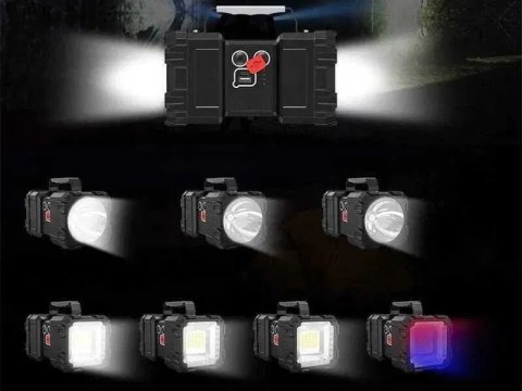 Latarka Led Mocna Akumulatorowa Dwustronna Powerbank Wodoodporna
