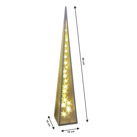 Świąteczna Choinka Lampa LED Gwiazdki obrotowe 90 cm