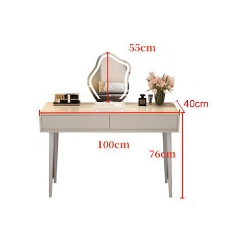 Toaletka kosmetyczna w Stylu Francuskim blat 80 cm - kolor biały