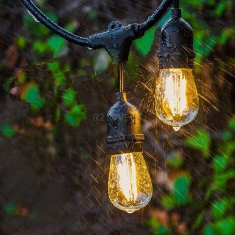 Girlanda Ogrodowa Świetlna 10M 10X Żarówka LED Sieciowa Wodoszczelna
