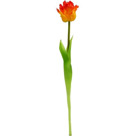 TULIPAN POMARAŃCZOWY 38CM JAK ŻYWY DEKORACJA WIOSENNA