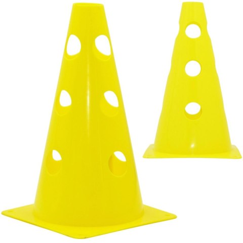 PACHOŁEK 23 CM Z OTWORAMI ŻÓŁTY