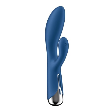 Satisfyer Spinning Rabbit 1 - podwojny model z obracaną głowką, fioletowy