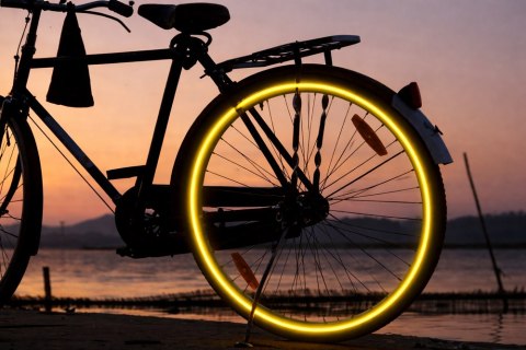 Taśma odblaskowa odblask na rower motor samochód naklejka samoprzylepna 8m 14549_ZO