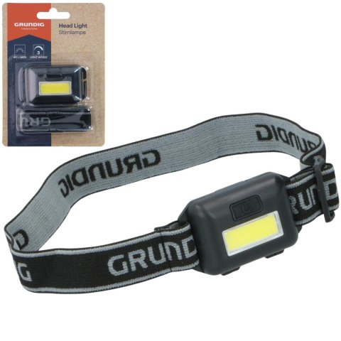 LATARKA CZOŁOWA TURYSTYCZNA LED COB GRUNDIG CZARNA