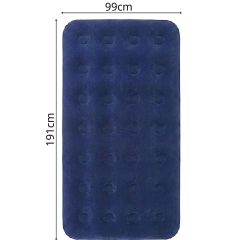 MATERAC FLOKOWANY 1-OSOBOWY 191x99x22CM 20334