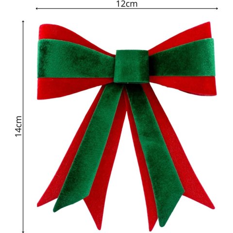 KOKARDA DEKORACYJNA 14CM 2SZT