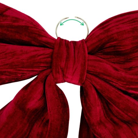 KOKARDA DEKORACYJNA BORDOWA 67x72x9CM MICA