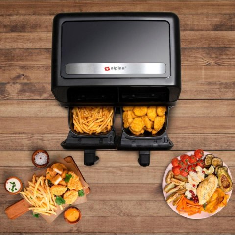 FRYTOWNICA BEZTŁUSZCZOWA 1700W 2x4L ALPINA
