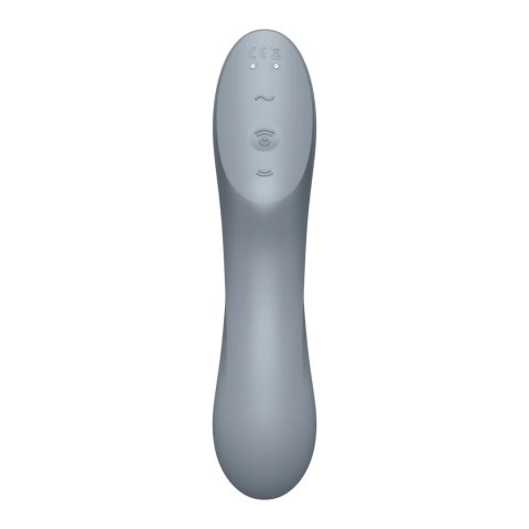 Satisfyer Curvy Trinity 3 Blue Grey - System Fali Powietrznej i Wibracji