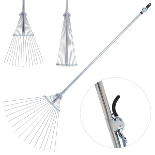 Grabie wachlarzowe regulowane metalowe z trzonkiem G66535