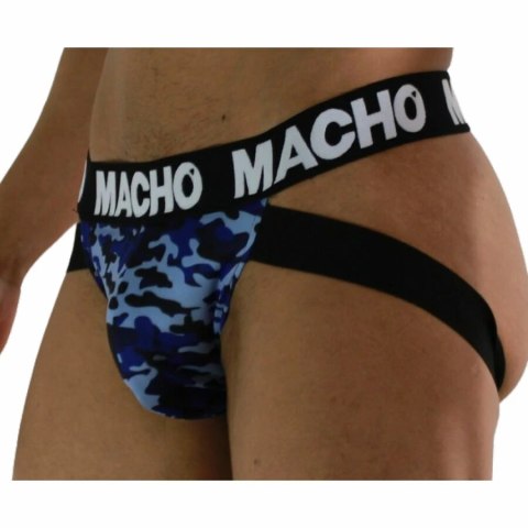 MACHO MX28MA Jockstrap L Wojskowy Niebieski Anatomiczny
