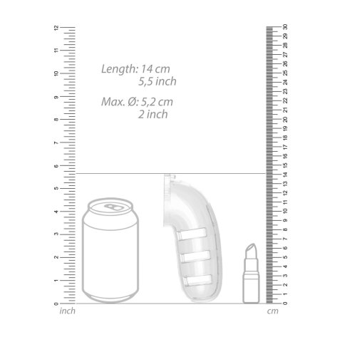 ManCage Model 14 - System zabezpieczający z plugiem 14 cm, poliwęglan