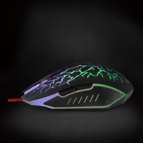 Mysz przewodowa GAMING LED 6D OPT. USB LIGHTNING EGM211R