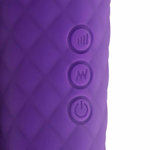 EasyToys Mini Wand Purple - kompaktowy masażer silikonowy 18 trybow