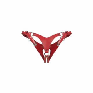 Obsessive Inferro String Open Crotch Czerwony Regulowany Design S/M/L