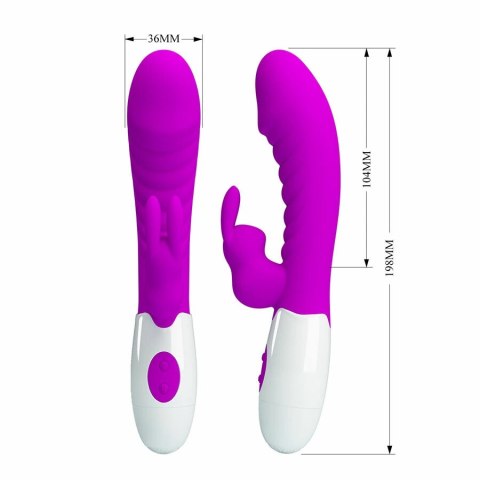 Pretty Love Naughty Fioletowy Wibrator Kroliczek 30 Trybow 21 cm