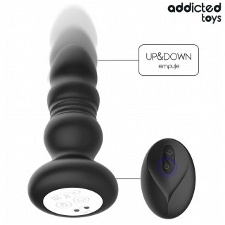 Addicted Toys Rotacyjny stymulator analny LED z pilotem 11,9 cm silikonowy