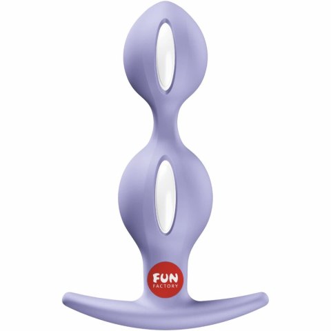 Fun Factory B-Balls Duo anatomiczny korek z kulkami fioletowy 13 cm