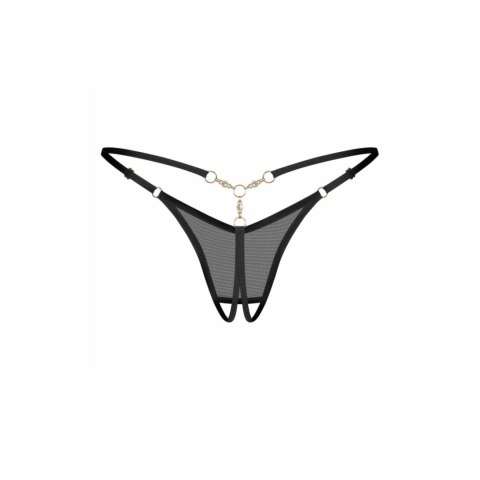 Obsessive Oxaria String Black z Regulowanymi Paseczkami S/M