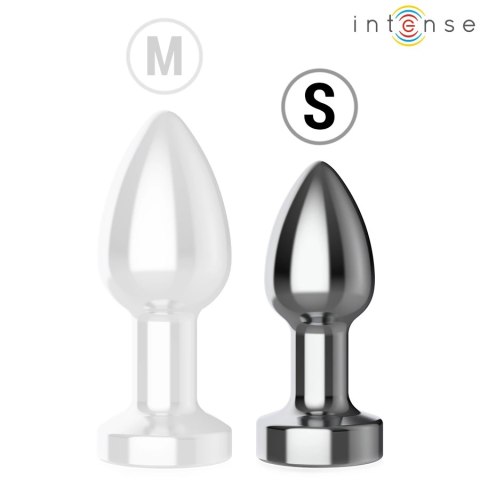 Intense Plug LED S - Metalowy wibrujący korek analny z pilotem