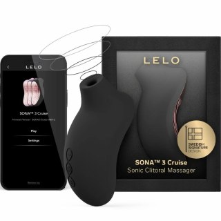 LELO SONA 3 Cruise Intymna Maszyna Sonic Control Czarna 112x51x55mm