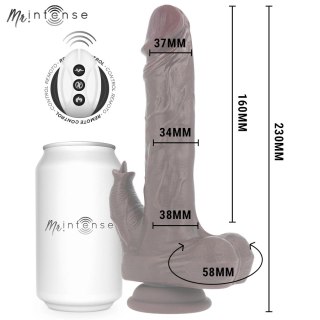 MR INTENSE Morgan - model dynamiczny z pilotem, silikonowy 23 cm, czarny