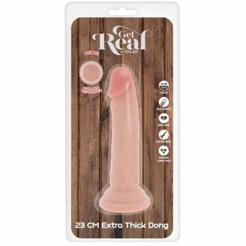 TOYJOY Get Real Deluxe anatomiczny model TPE 23 cm z przyssawką
