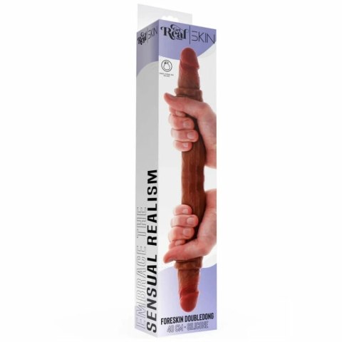 ToyJoy Get Real silikonowy model dwustronny karmelowy 40 cm