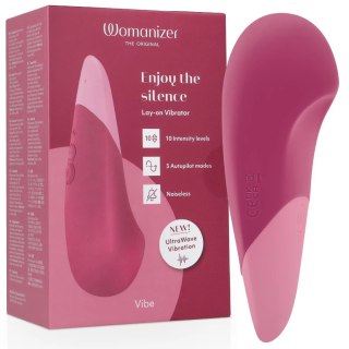 Womanizer Vibe Lay-On UltraWave Dusky Pink - cichy model wodoodporny