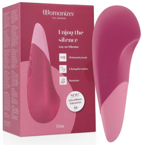 Womanizer Vibe Lay-On UltraWave Dusky Pink - cichy model wodoodporny