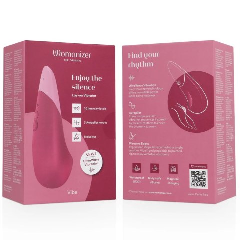 Womanizer Vibe Lay-On UltraWave Dusky Pink - cichy model wodoodporny