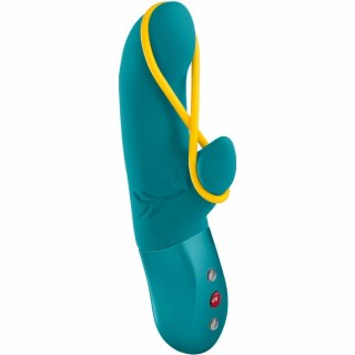 Fun Factory Amorino Rabbit Aquamarine - wielofunkcyjna maszyna intymna IPX7
