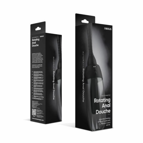 Nexus DoucheTech 360 Black - System obrotowy do higieny, 600 ml