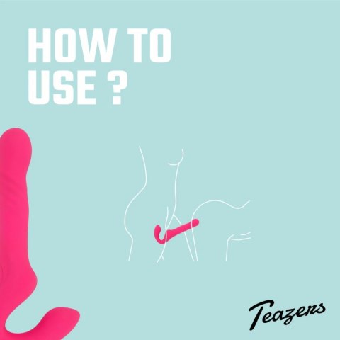Teazers Strapless Wibrujący System Intymny Rożowy z Pilotem