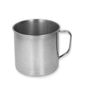 Kubek ze stali nierdzewnej z uchwytem śr.10cm. CHSO12053
