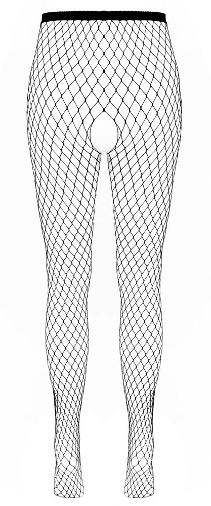 Cottelli LEGWARE Net Tights S-L czarne, duże oczka, bezszwowe