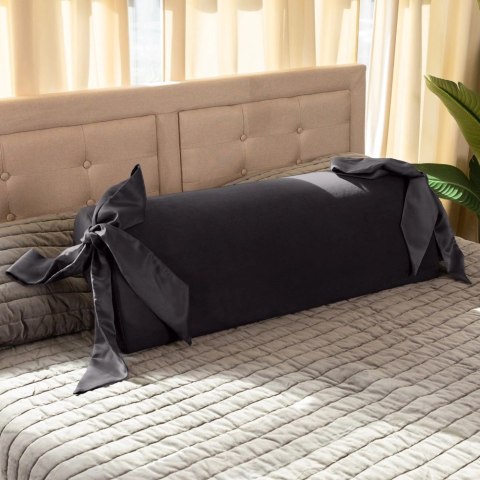 Liberator Ravish Pillow Black - poduszka z satynowymi taśmami 91,5 cm