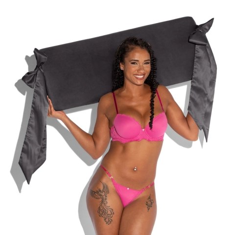 Liberator Ravish Pillow Black - poduszka z satynowymi taśmami 91,5 cm