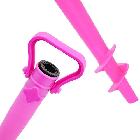 BAZA MOCOWANIE DO PARASOLA PLASTIKOWA WKRĘCANA 39CM RÓŻOWA